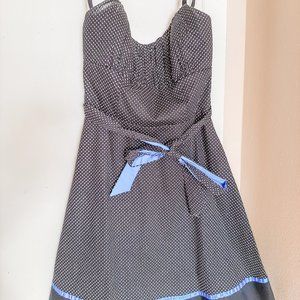 Maurices black polka dot dress